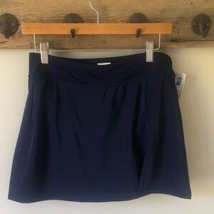 Lands' End Navy Blue Swim Skort